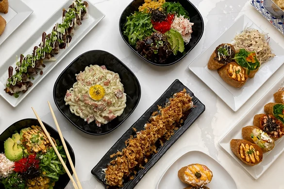 Korean-Japanese pocket sushi and udon at Pocket Holic in Kensington, Calgary